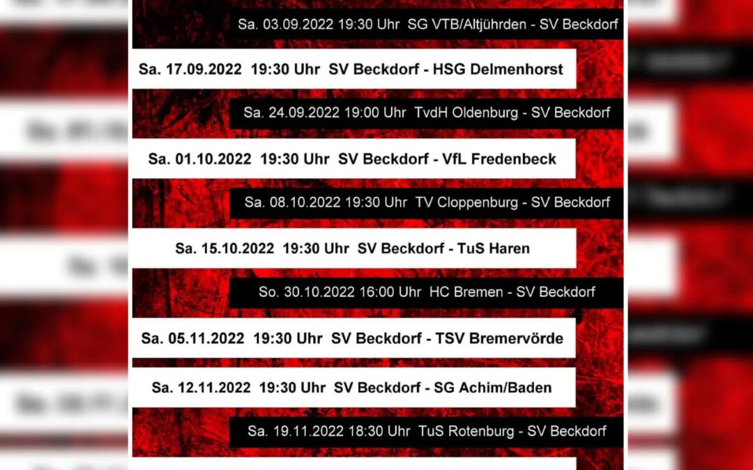 Neues von den 1. Herren