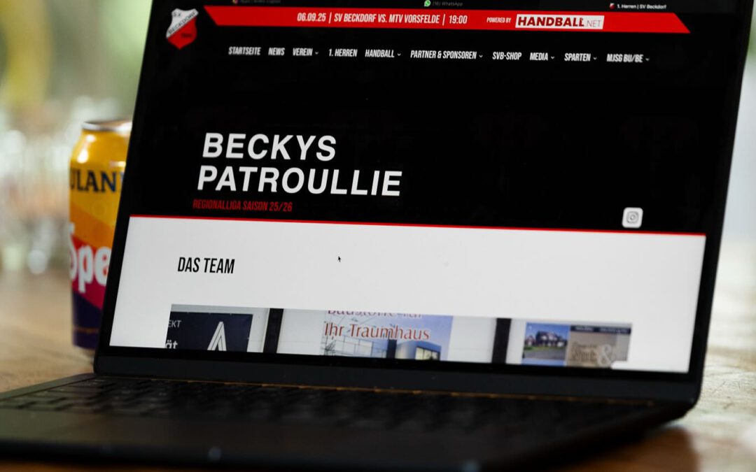 SV Beckdorf mit neuer Website
